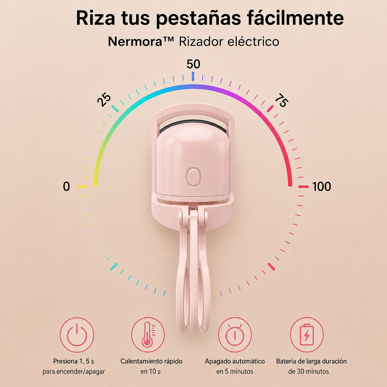 Nermora™ Rizador eléctrico